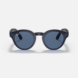 SOLD on FB Marketplace Meta Ray Ban stories 2021 round blue polarized lenses